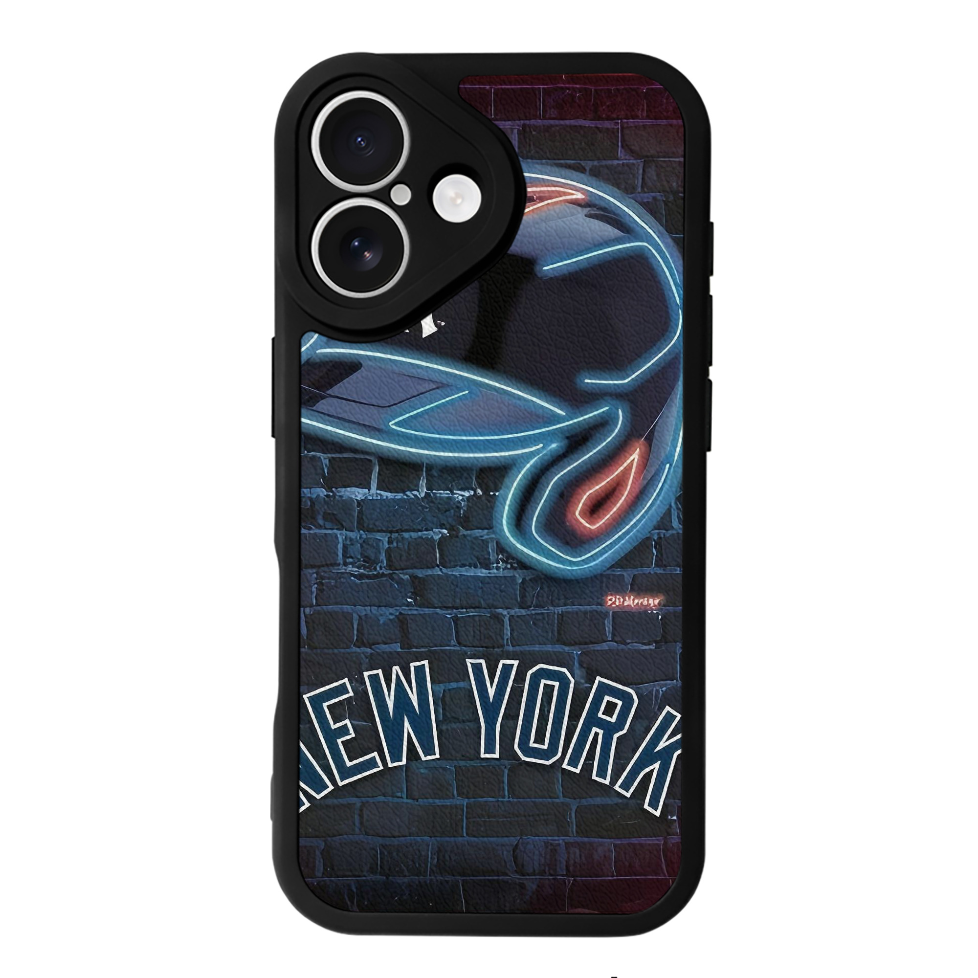 New York Yankees 230 IPhone 16 Silicone Leather Case – UV Print, Lambskin Texture – Perfect Fit, Wireless Charging Compatible, Scratch Resistant, Precise Cutouts – Stylish Protection For IPhone 16
